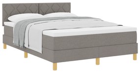 vidaXL Κρεβάτι Σπρινγκ με στρώμα Ταπεί 140x200 cm Ύφασμα