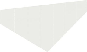 vidaXL Περίγραμμα γκαζόν 4 τμχ. 100 x 45 cm Ατσάλι Λευκό