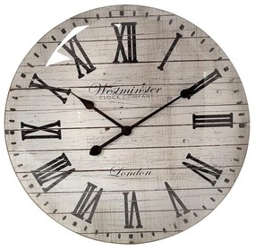 Ρολόι Τοίχου Polyresin Μπεζ ESPIEL 50,6x5,5x50,6εκ. ROL508