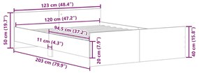 ΠΛΑΙΣΙΟ ΚΡΕΒΑΤΙΟΥ ΧΩΡΙΣ ΣΤΡΩΜΑ 120X200 ΕΚ. ΕΠΕΞΕΡΓΑΣΜΕΝΟ ΞΥΛΟ 3328732