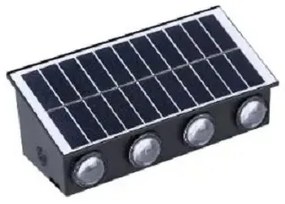 Επιτοίχιο ηλιακό φωτιστικό RGB 8LED Andowl Q-TY007