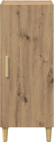 vidaXL Πλαϊνό γραφείο Επιτοίχιο Artisan Oak 34,5 x 34 x 90 εκ.