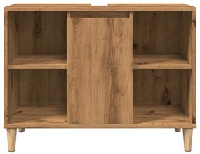 Ντουλάπι Μπάνιου Αρτισιανή Δρυς 80 x 33 x 60 εκ. Επεξεργ. Ξύλο 857134