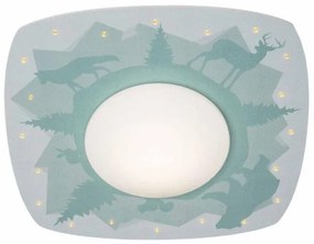 Παιδικό Φωτιστικό Οροφής LED Δάσος Μέντα Starlight Trio Wald Forest Scandi 139554 Elobra-139554-Πράσινο 139554
