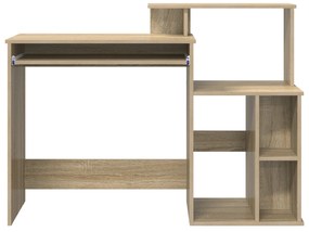 vidaXL Γραφείο με Αποθήκευση Σονομά 120,5x44x88,5 εκ. Επεξεργασμένο Ξύλο