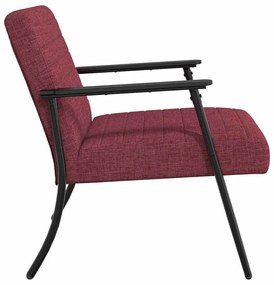 vidaXL Πολυθρόνα Κόκκινο 59 x 75 x 78 εκ ύφασμα