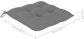 vidaXL Καρέκλες Τραπεζαρίας Εξ. Χώρου 6 τεμ. Ξύλο Ακακίας με Μαξιλάρια