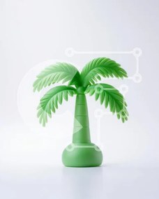 Σετ των 2 Intra Συλλεκτικό Ξύλινο Παζλ Plywood 4mm - Πράσινος φοίνικας σε πρώτο πλάνο Σε Ξύλινο Κουτί - Διαστάσεις: 10x10 cm – 25 κομμάτια