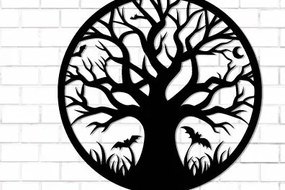 Intra απο ξύλο plywood  Χρώμα wenge 3mm-4mm πάχος - Halloween Decor Wall Δίασταση 15x15 cm INTRAFABR-110667868