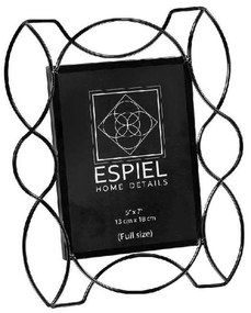 Κορνίζα FAM540 10x15cm Black Espiel Metal