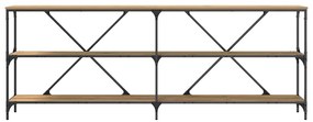 vidaXL Τραπέζι Κονσόλας με ράφι artisan δρυς 200 x 30 x 75 εκ.