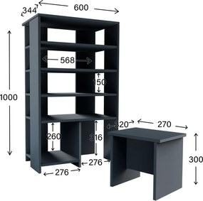 Παπουτσοθήκη Bradley Ανθρακί