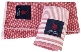 Πετσέτες Κουζίνας 2709 (Σετ 2τμχ) Pomegranate Greenwich Polo Club 40x60cm 100% Cotton