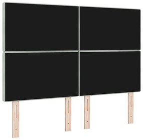 vidaXL Βελούδινο Κεφαλάρι Argyle Ανοιχτό γκρι 140 cm Βελούδο