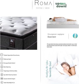 Stewehome ορθοπεδικό στρώμα διπλό με ελατήρια 140x190x34 cm