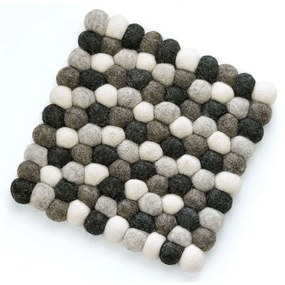 Σουβέρ Μαγειρικών Σκευών Lana 469882 21x21cm Grey-White Cilio Wool