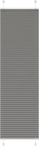 vidaXL Πλισέ περσίδα Ανθρακί 60x200 cm Πλάτος υφάσματος 59,4 cm