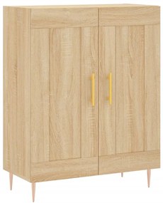 vidaXL Ντουλάπι Sonoma δρυς 69,5 x 34 x 180 εκ. από Επεξεργασμένο Ξύλο