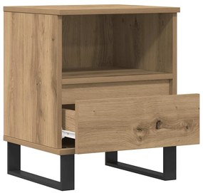 vidaXL Κομοδίνο τεχνίτης Δρυς 40x35x50 εκ. από Επεξεργασμένο Ξύλο