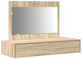 vidaXL Kρεβάτι τοίχου  από δρυ Σονόμα 100x40x70 εκ