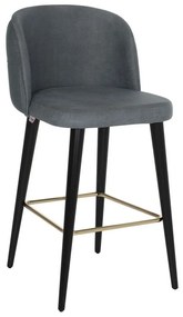 Σκαμπώ Επαγγελματικό Marcello HM9280.20 50x58x100cm Nubuck Grey Wood, Fabric