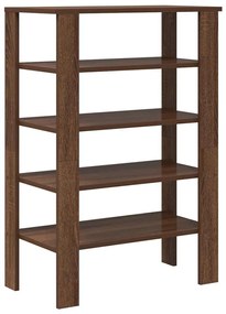 Ράφι παπουτσιών καφέ δρυς 61x32x87,5 cm Κατασκευασμένο ξύλο - Καφέ