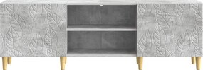 vidaXL Ντουλάπι TV 150 x 31 x 50 εκ. Γκρι Σκυροδέματος