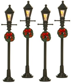 Σετ Διακοσμητική Μινιατούρα Φανάρι LuVille με φωτισμό LED και διαστάσεις 2x1.5x10.5cm - 4 τεμάχια