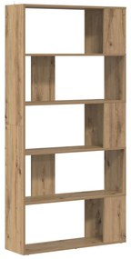 vidaXL Βιβλιοθήκη Artisan Oak 80 x 24 x 159 εκ Επεξεργασμένο ξύλο