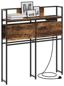 vidaXL Κεφαλάρι Αποθήκης Καπνιστή δρυς 80 cm Επεξεργασμένο ξύλο