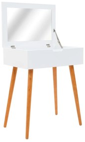Μπουντουάρ με Καθρέφτη 60 x 40 x 75 εκ. από MDF - Λευκό