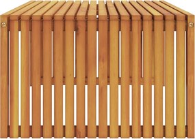 vidaXL Τραπεζάκι Πλευράς Φυσικό Λάδι 110 x 55 x 35 cm