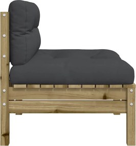 vidaXL Patio Sofa Vacuum pressure treated pine wood, Oxford fabric