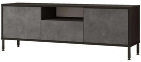 Έπιπλο Τηλεόρασης 921YRD1104 140x35,5x46,4cm Grey-Black