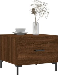vidaXL Τραπεζάκια Σαλονιού 2 τεμ Brown Oak 50x50x40 εκ Επεξ. Ξύλο