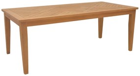 Τραπέζι Mady pakoworld teak ξύλο σε φυσική απόχρωση 200x100x75εκ