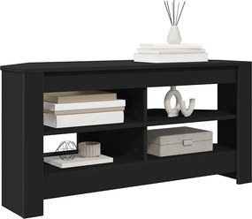 vidaXL ΓωνιακήΒάσηΤηλεόρασης Μαύρο 102 x 40,5 x 45 εκ