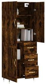 vidaXL Ντουλάπι Καπνιστή Δρυς 69,5x34x180 εκ. από Επεξεργασμένο Ξύλο