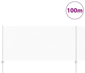 vidaXL Τεντώτο με στήριγμα Ασημί 1 x 100 m Ατσάλι