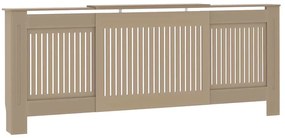 vidaXL Καπάκι Καλοριφέρ 2 pcs Καφέ 205 x 20,5 x 81,5 εκ.