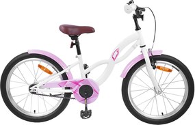 vidaXL Παιδικό Ποδήλατο 18 ίντσες για 5-7 ετών Λευκό