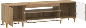 vidaXL Ντουλάπα LED Τηλεόρασης ALKMAAR 153 x 35 x 43 εκ Artisan Δρυς