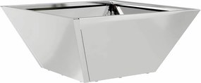 vidaXL Γλάστρα Κήπου Ασημί 35 x 35 x 15 εκ. Επικαλυμμένος Χάλυβας