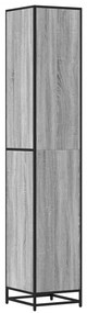 vidaXL Ντουλάπι μπάνιου Γκρι Sonoma 35x37,5x188,5 cm