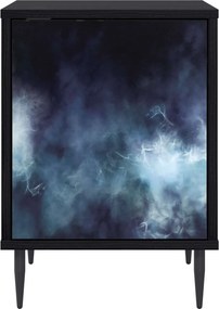 vidaXL Κομοδίνο RAALTE 2 τμχ. Μαύρη Δρυς 36 x 33 x 51 εκ.