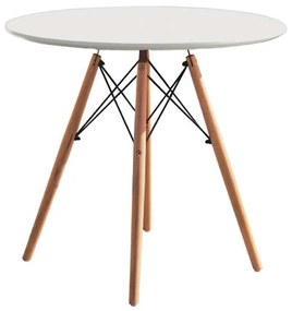 Τραπέζι Randy Φ70/H72cm Λευκό