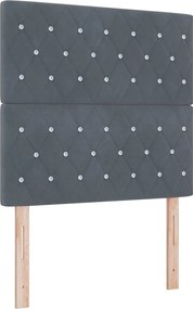 vidaXL Κεφαλάρι Σκούρο Γκρι 90 cm Βελούδο