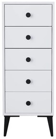 Συρταριέρα AMARI Λευκό Μοριοσανίδα 43x43x114cm