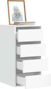 vidaXL Συρταριέρα Γωανική Λευκή 40x41x76 εκ. από Επεξεργασμένο Ξύλο