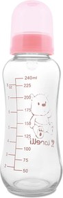 GLASS FEEDING BOTTLE 240 ML BLUSH PINK